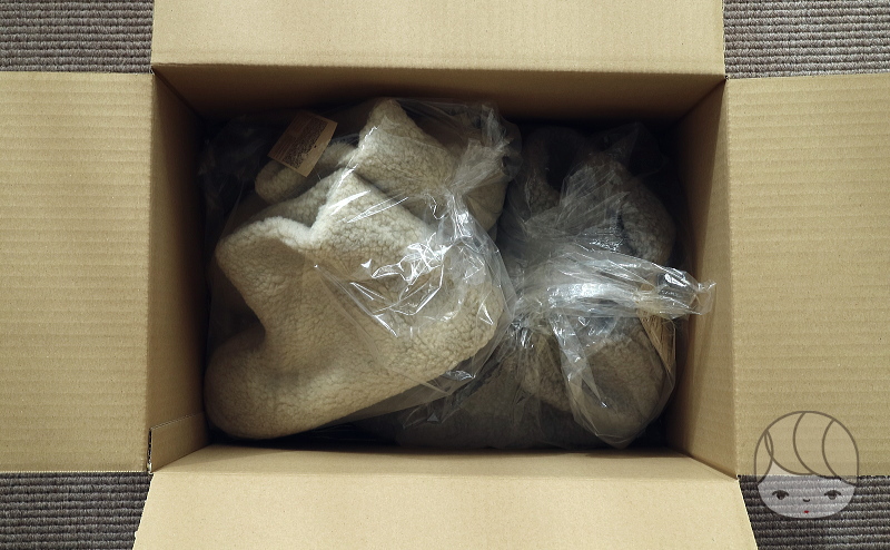無印良品ネットストアから届いた「ボアルームブーツ」